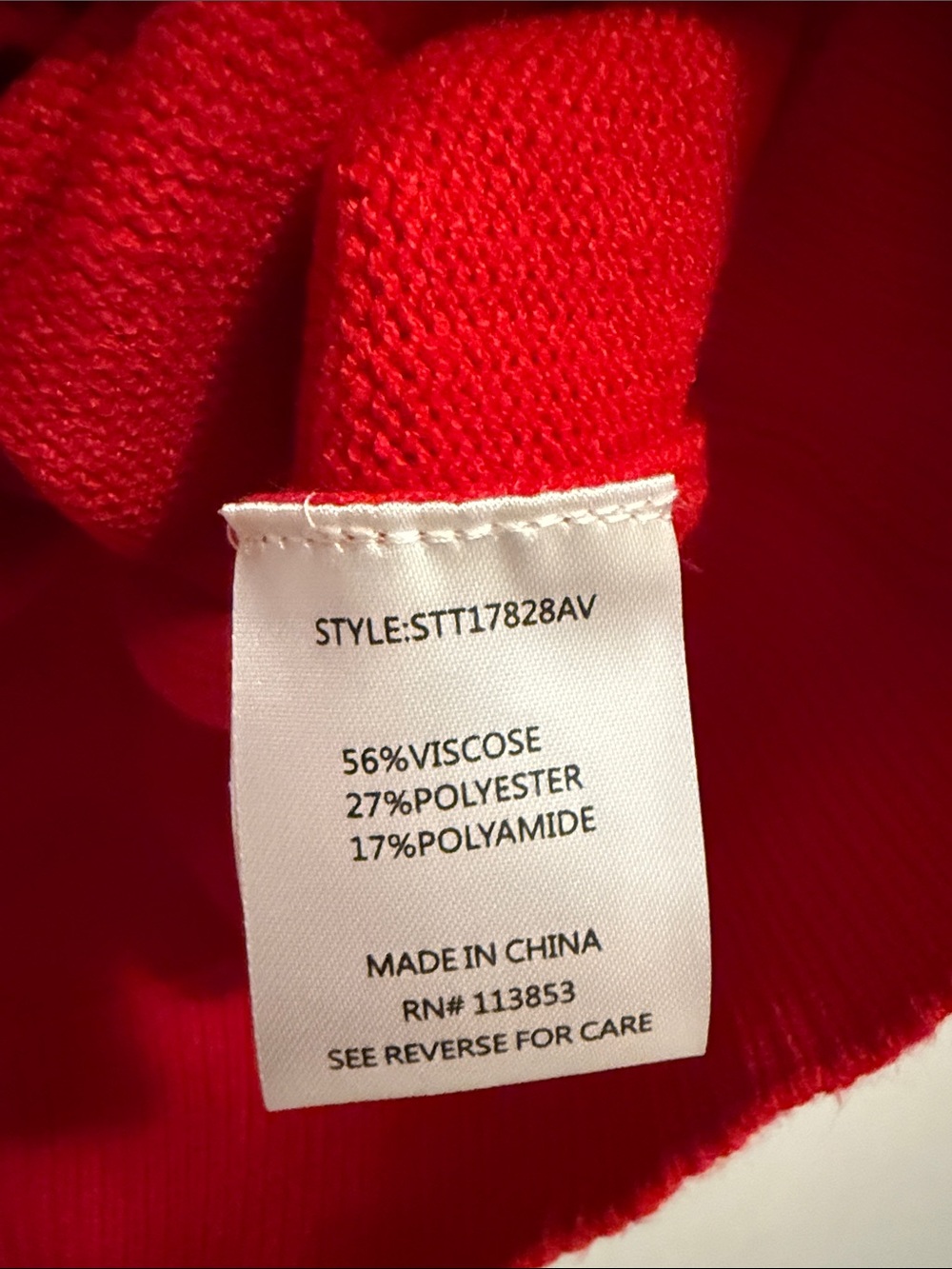 Red 'Cheers!' Sweater - Picture 3 of 3
